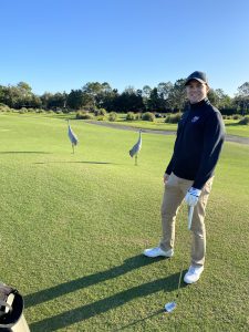 Brandon Standing on Golf Course