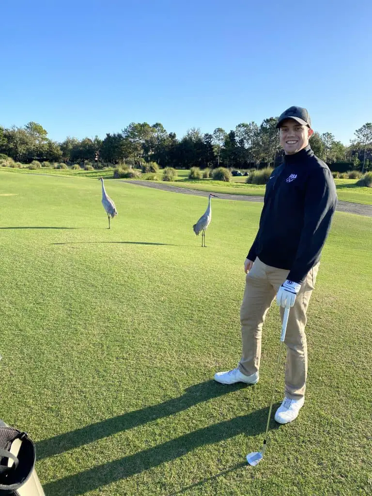 Brandon Standing on Golf Course