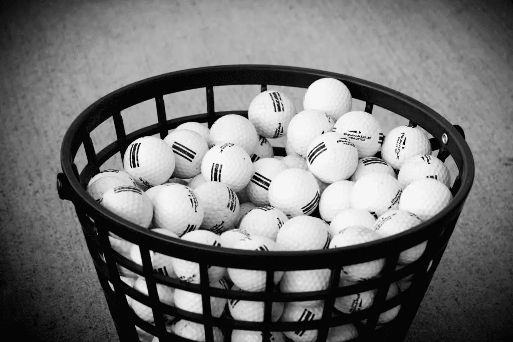 Pinnacle Golf Balls in Range Bucket
